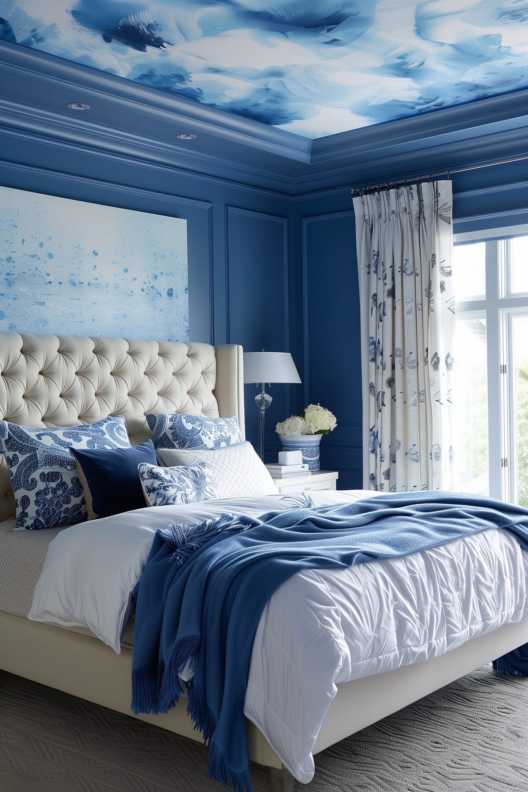 Make a Statement with a Blue Painted Ceiling