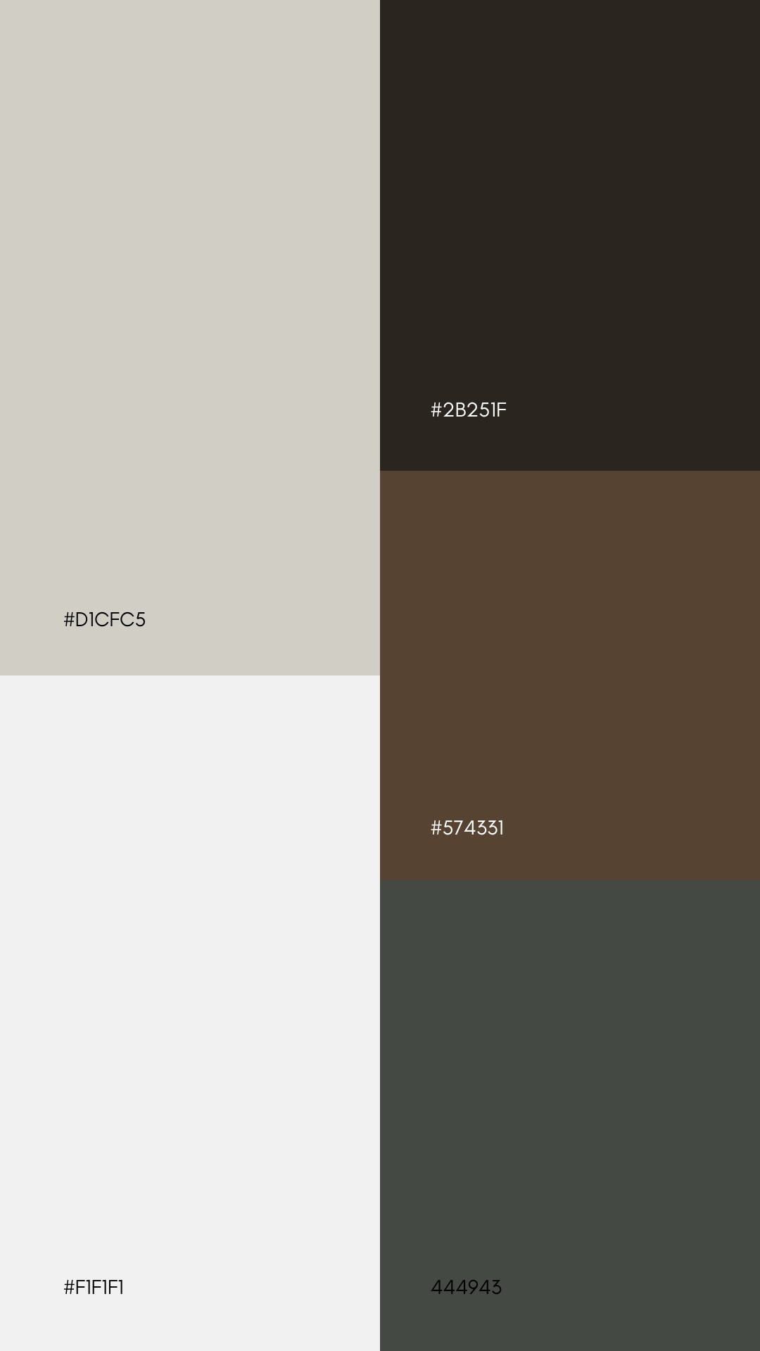 Organic Modern Decor Color Palettes