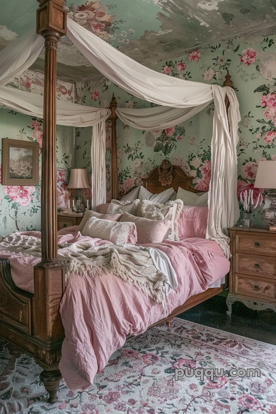 How can I maintain a shabby chic bedroom?