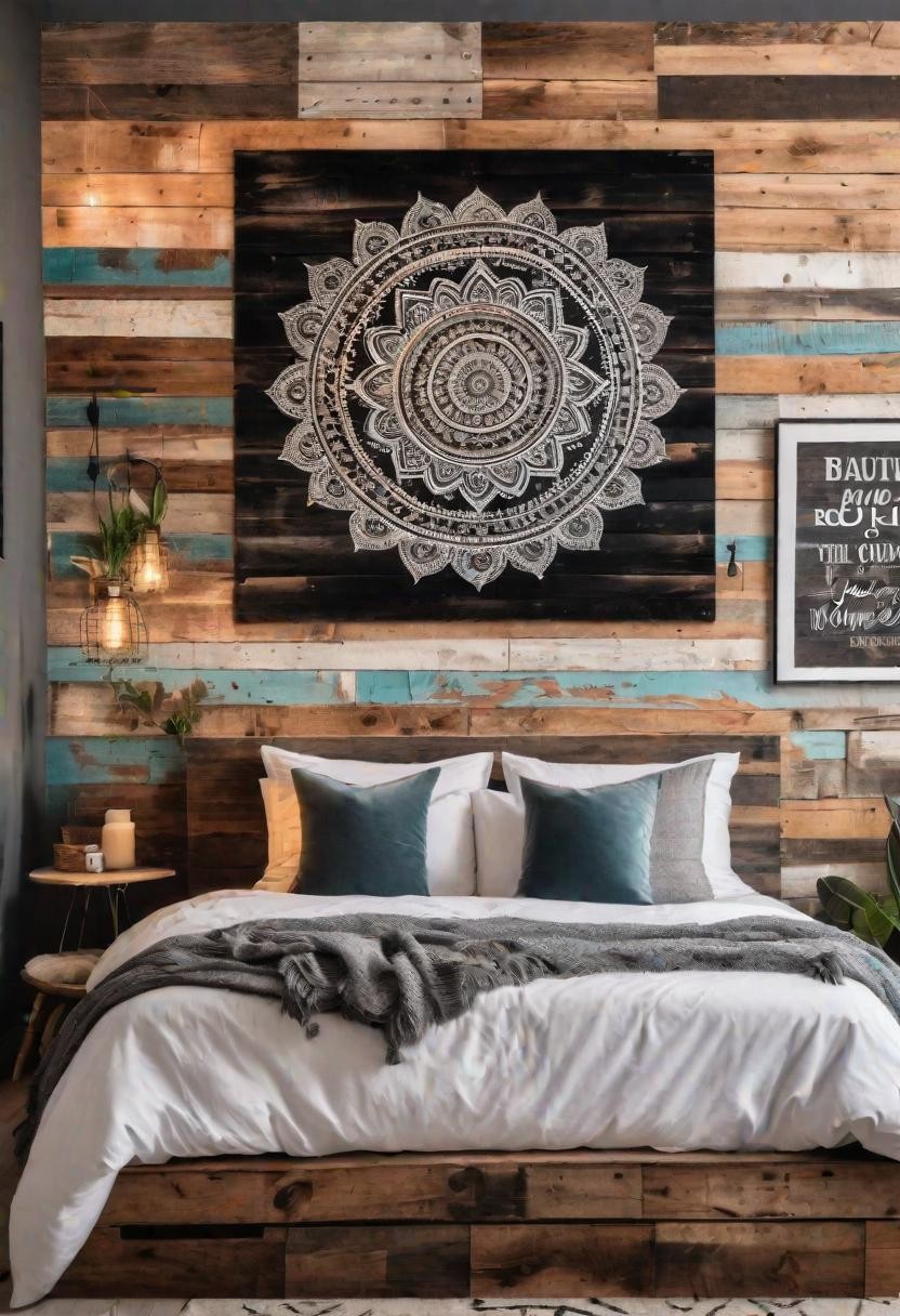 Boho Reclaimed Wood Wall Art