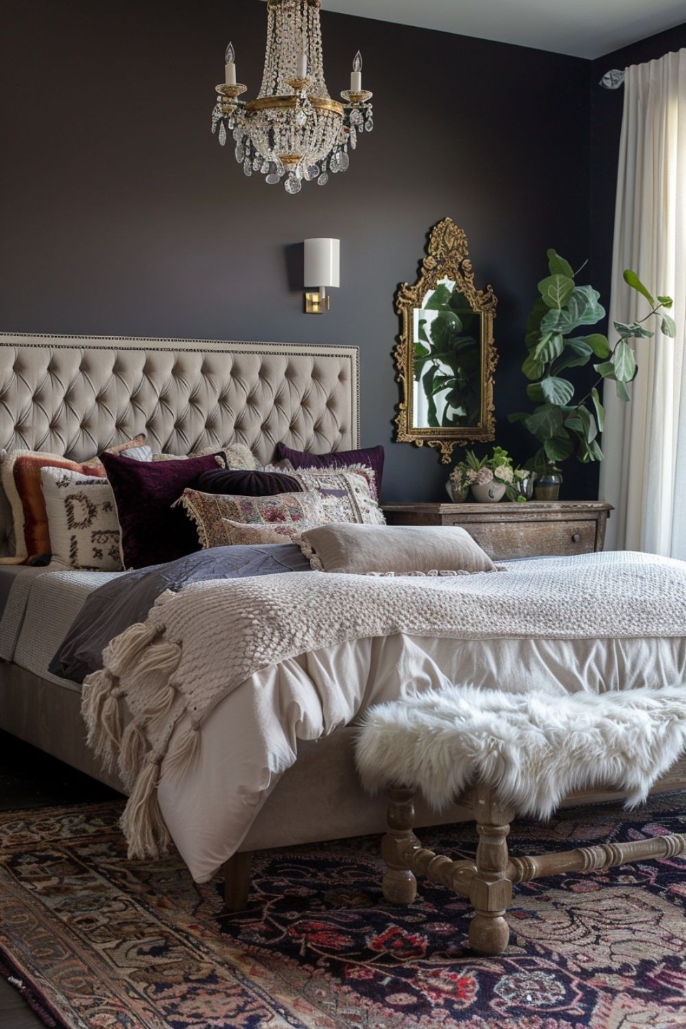 Luxe Boho Chic: Sumptuous Bedroom Oasis