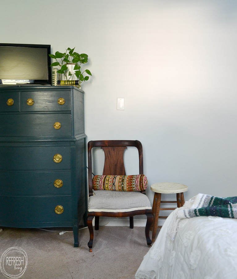 DIY Chalk Paint Green Dresser