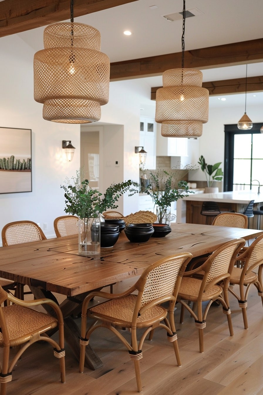 ADDITIONAL EXAMPLES OF ORGANIC MODERN DINING ROOMS