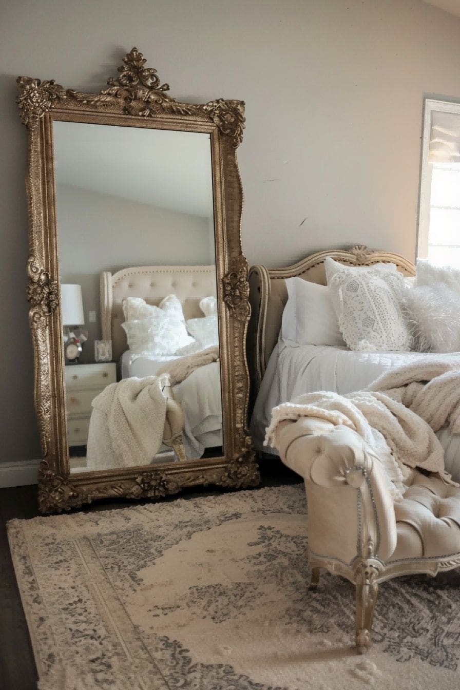 Try a Bedroom Floor Mirror