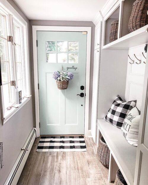 Whimsical Door and a Hanging Basket