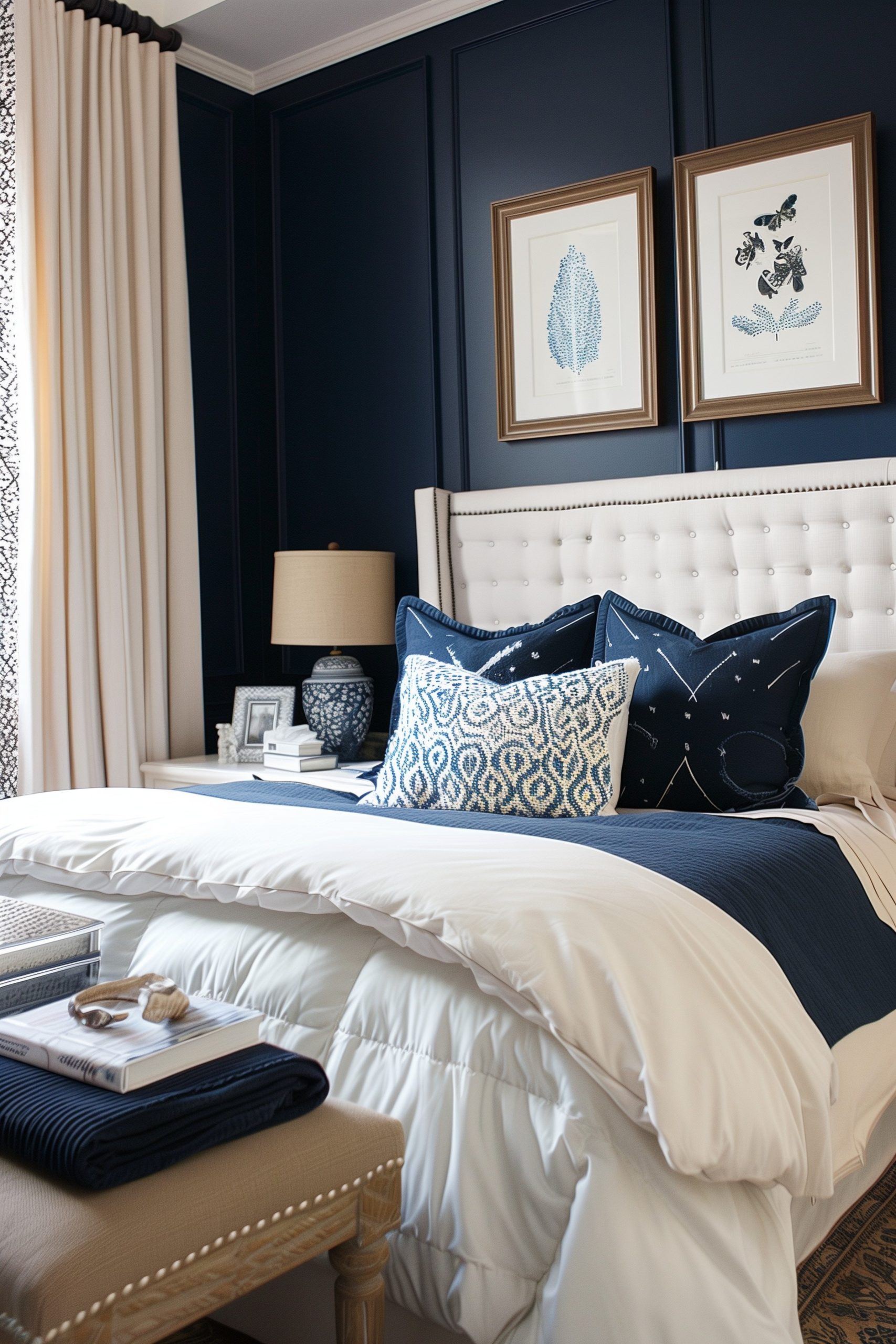 Choose a Navy Blue Accent Wall