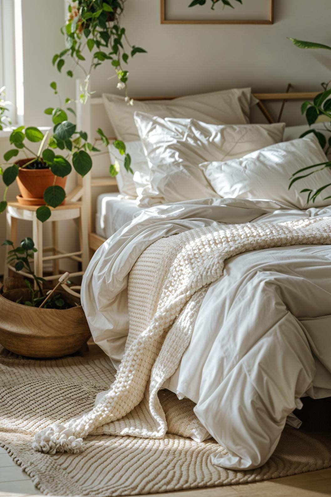 Scandinavian Boho Fusion: Clean, Neutral, Greenery