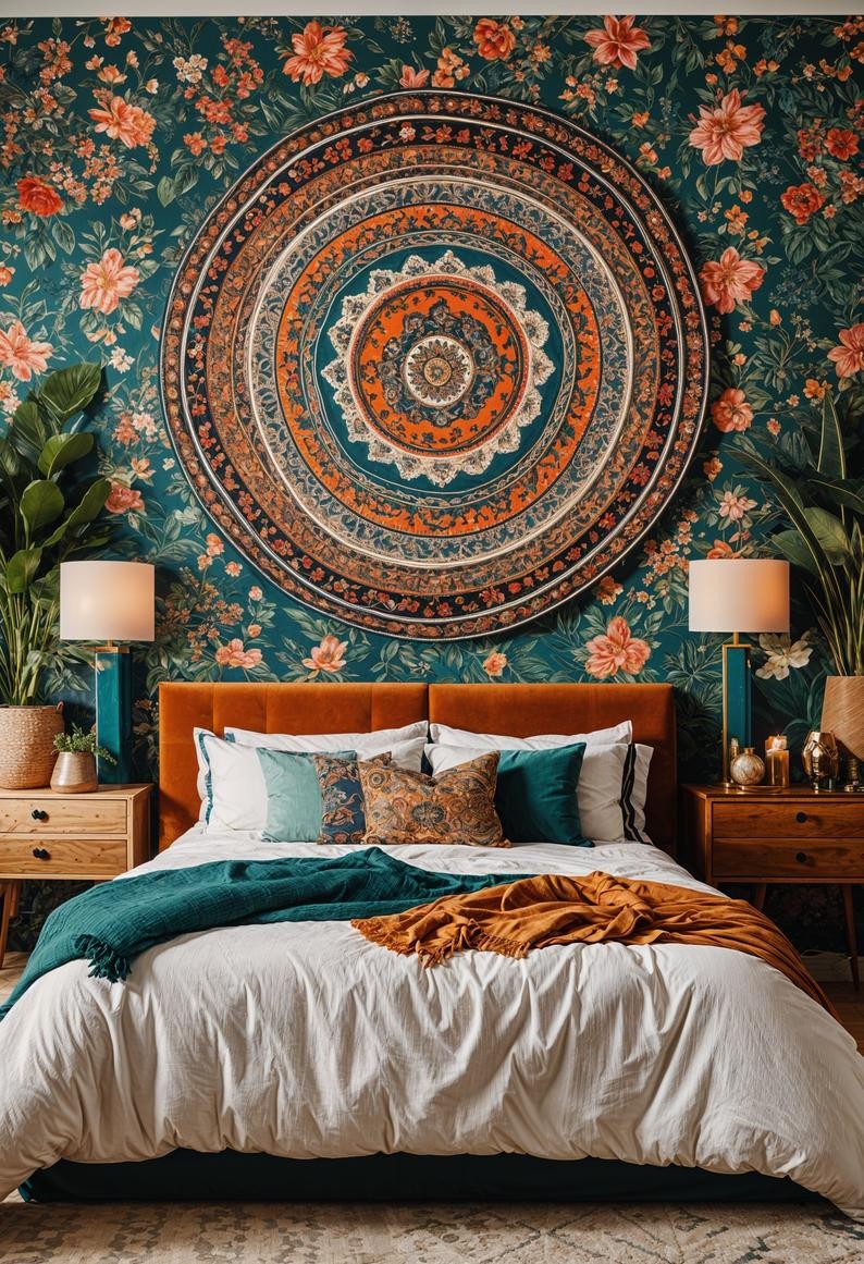 Boho Wallpaper for Accent Wall