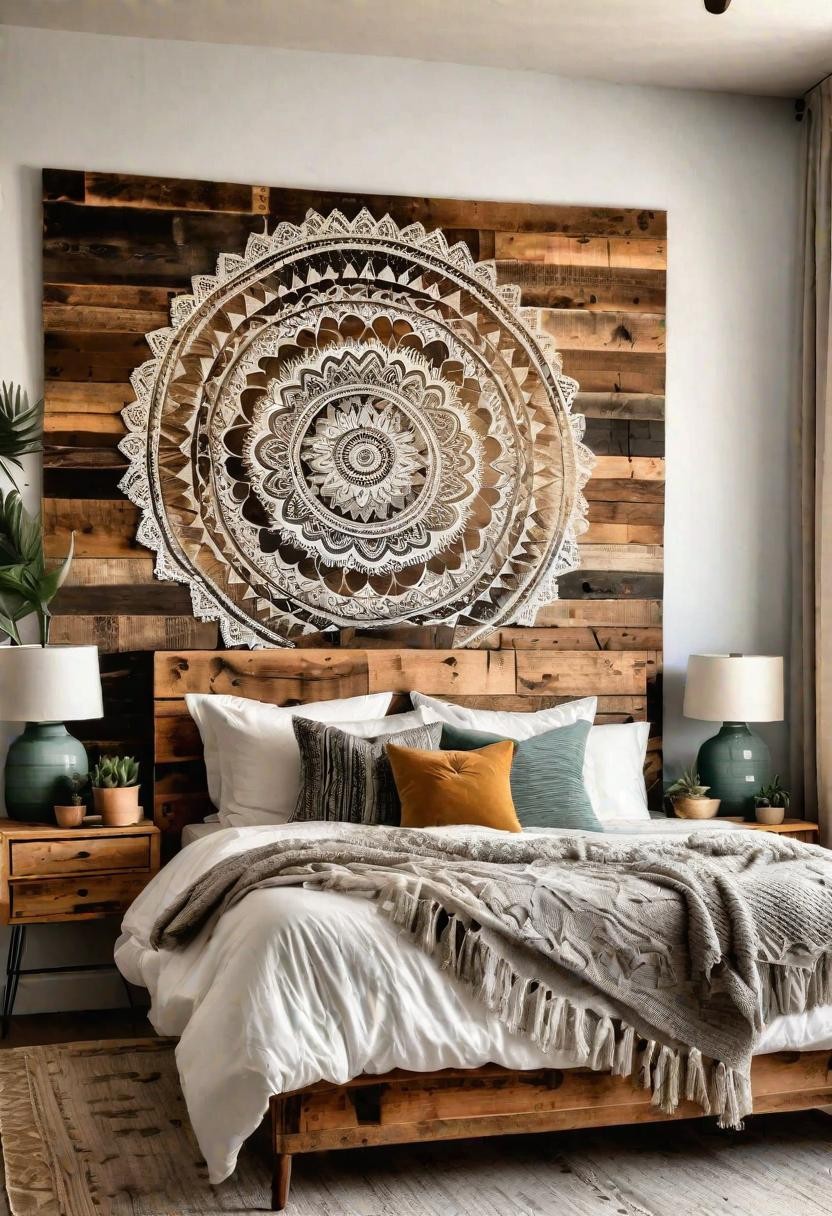 Boho Reclaimed Wood Wall Art