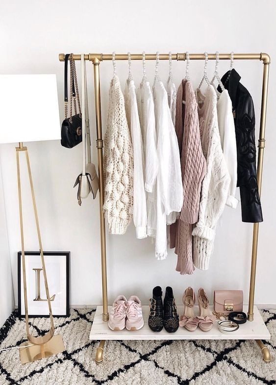 Create an open “closet” if you don’t have one