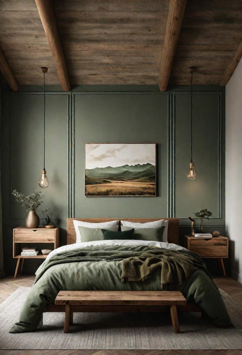 Pine Forest Green Accent Wall