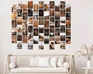 Display An Autumn Themed Photo Collage Kit On Your Wall