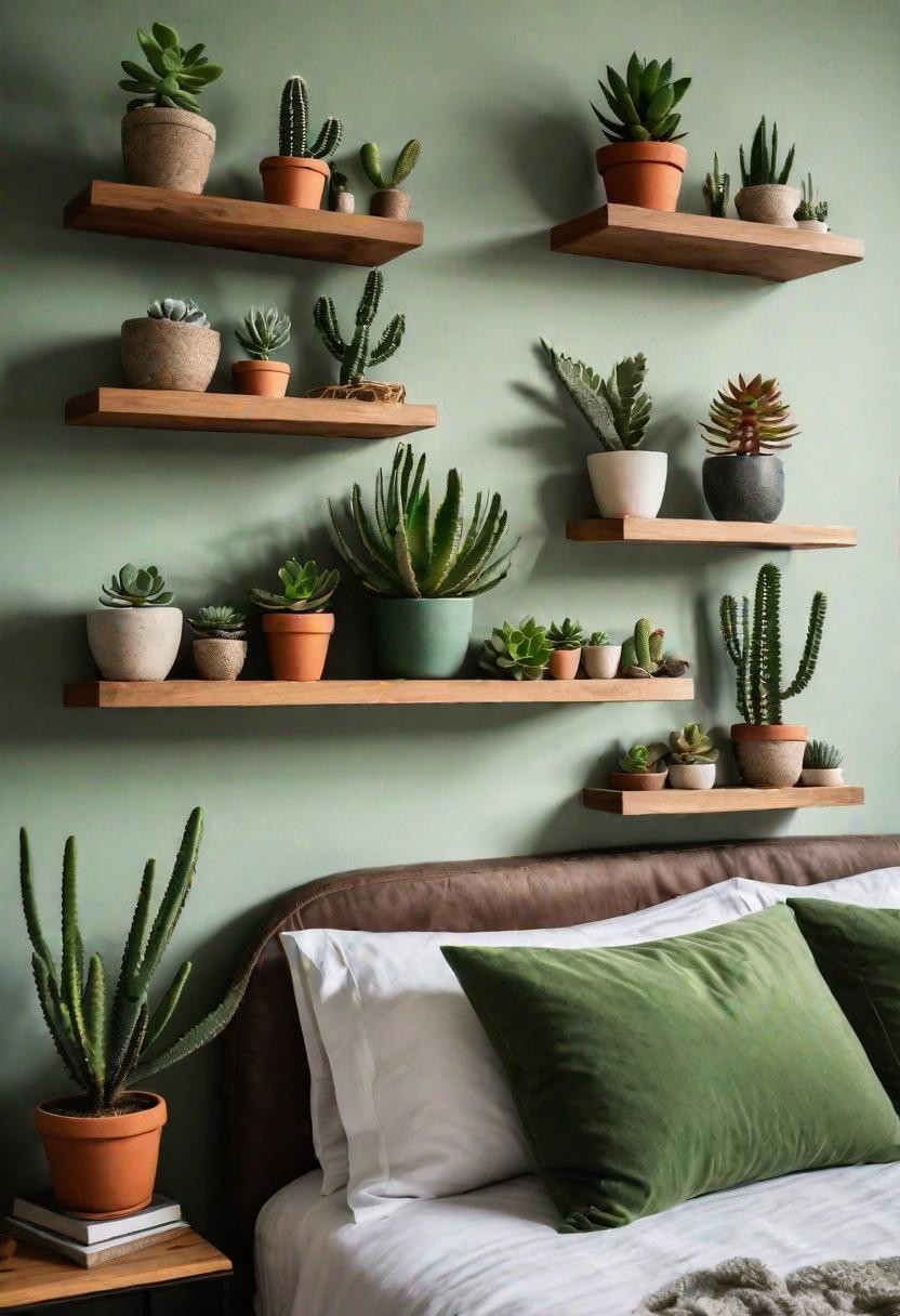 Succulent Floating Shelf Decor