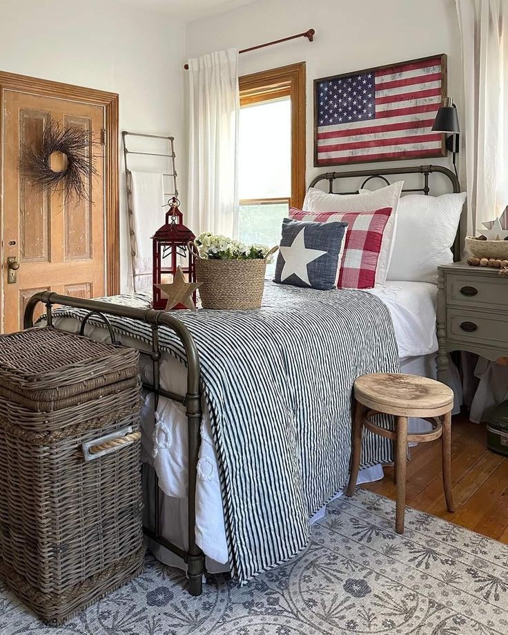 Farmhouse Flair with a Patriotic Twist