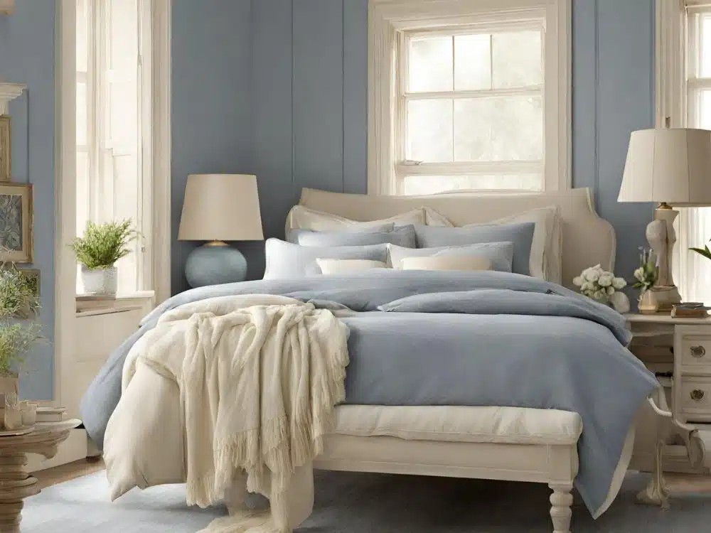 Dusty Blue And Cream