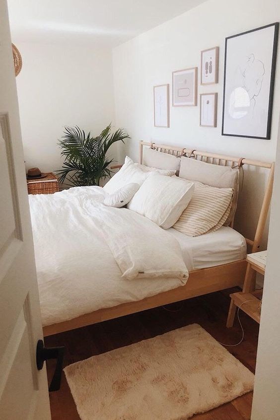 Wooden Wall Art Above Bed