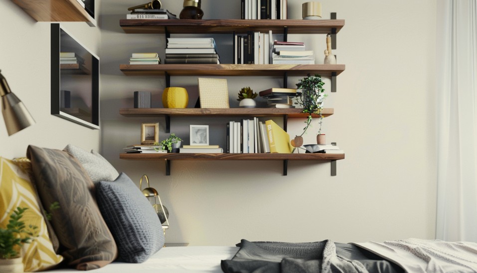 Elevated and Airy: The Magic of Wall-Mounted Shelves