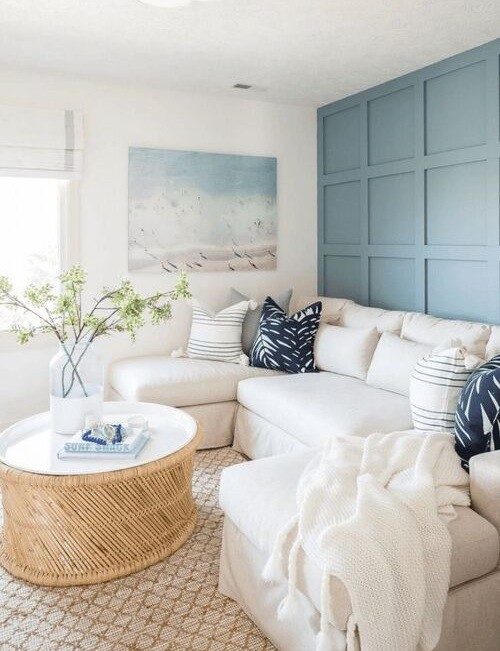 Add a blue accent wall