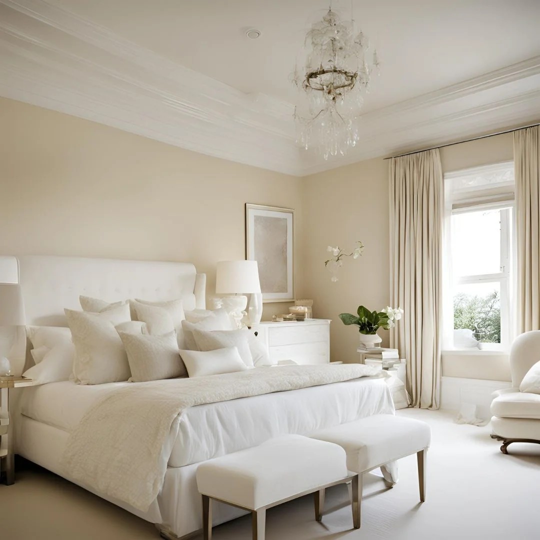 Cream and White Bedroom Ideas