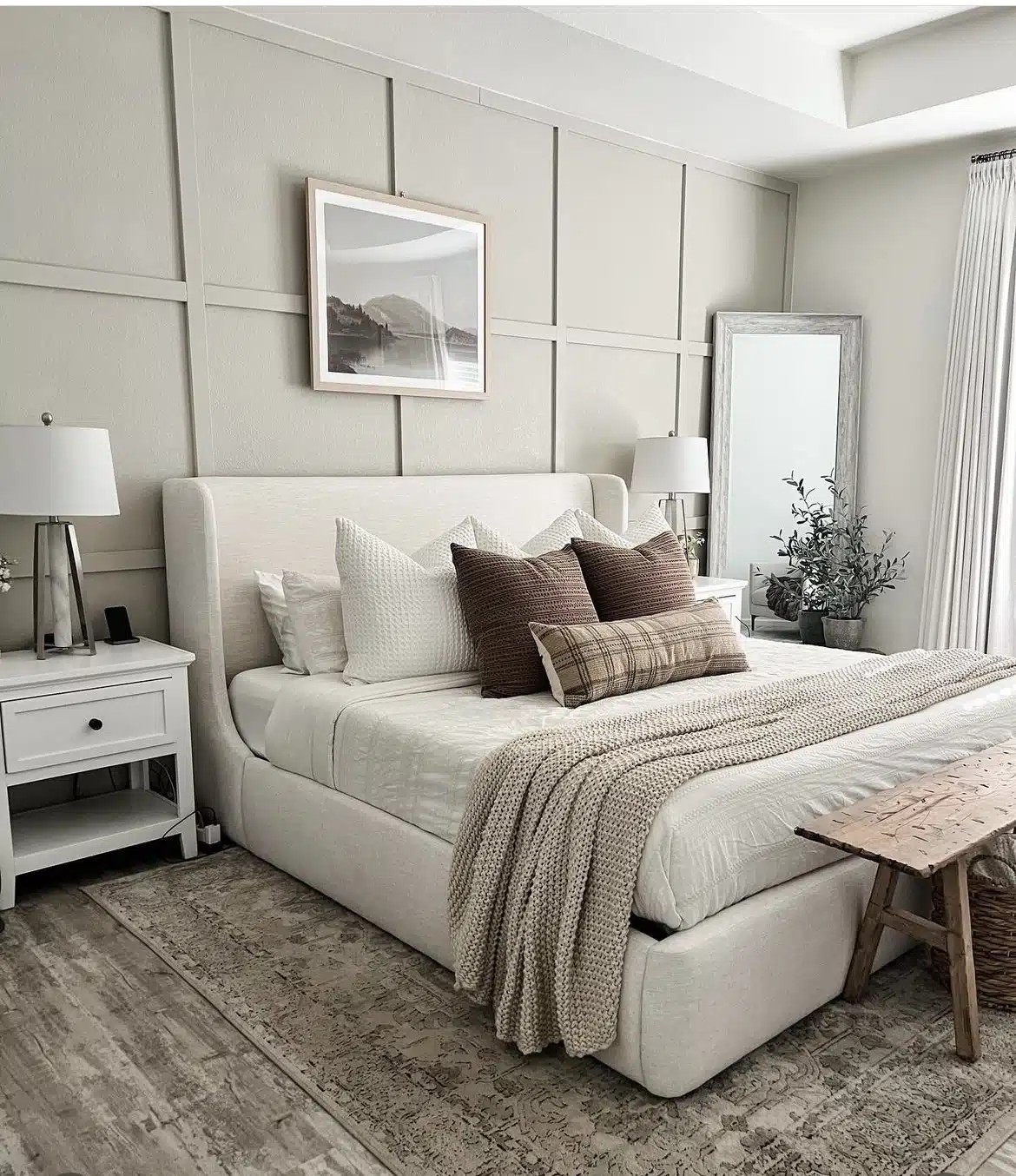 Elevate The Bed Wall With Panelling