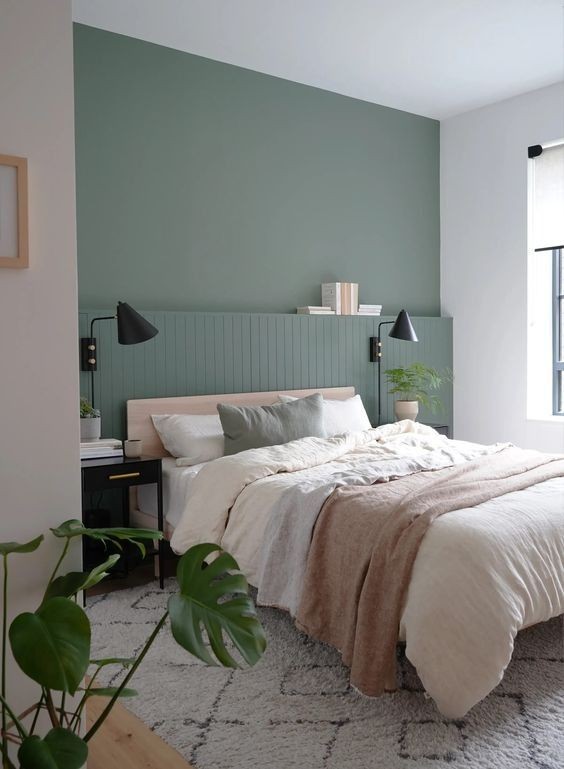 17 | Sage green bed frame