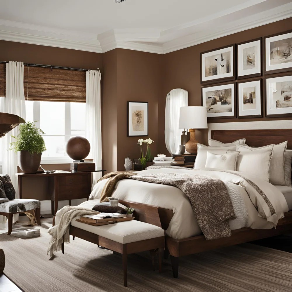 Brown and white Bedroom Ideas