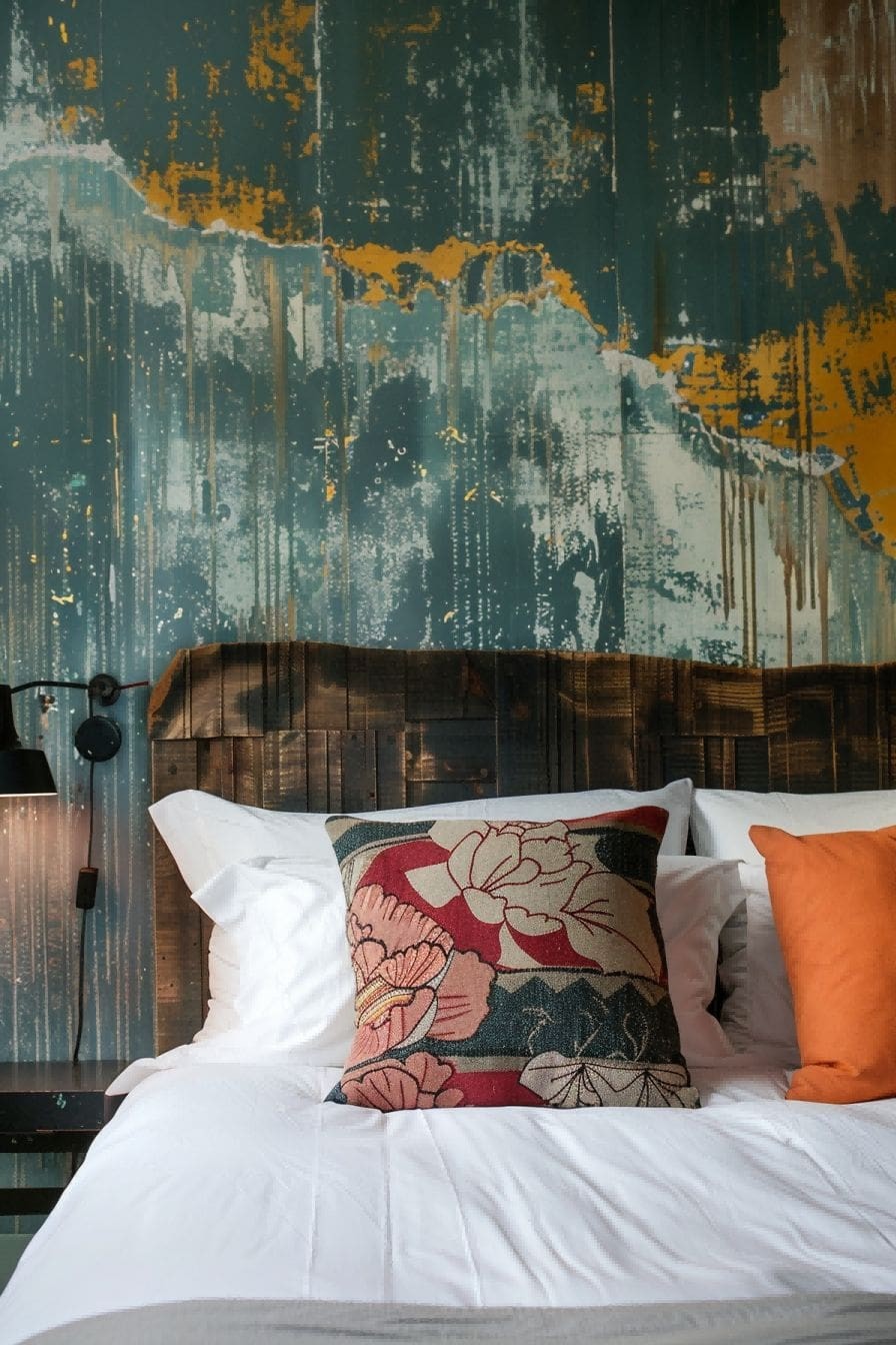 Let a Bold Headboard Shine