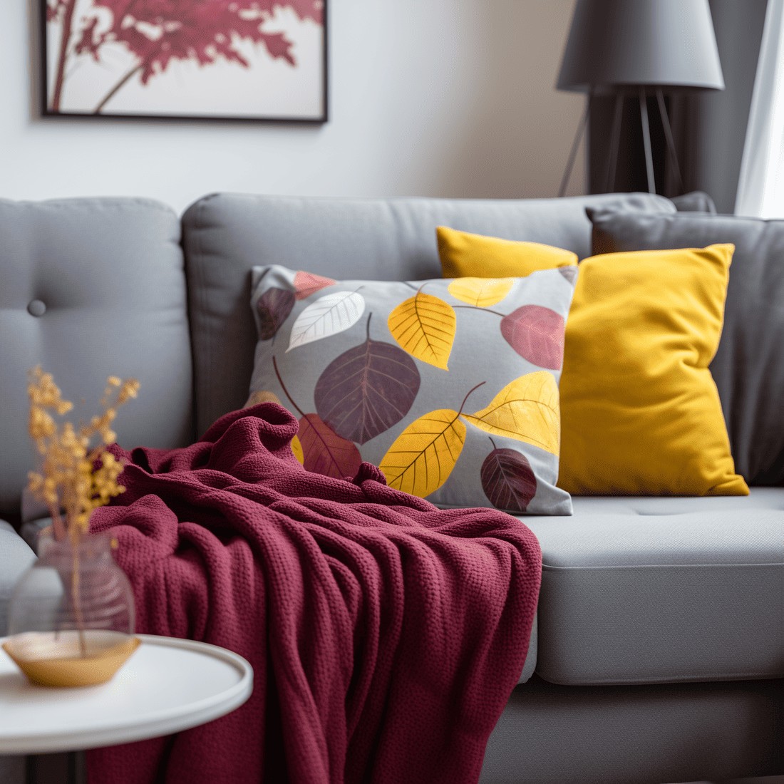 Autumnal Throw Pillows and Blankets