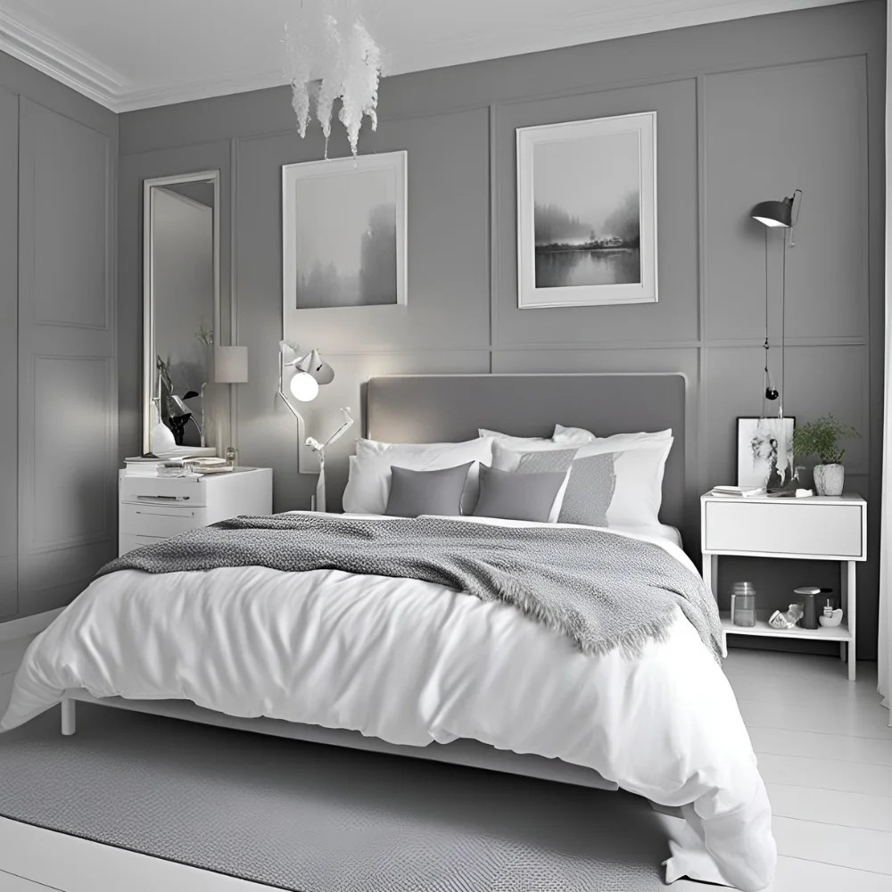 White and Grey Bedroom Ideas