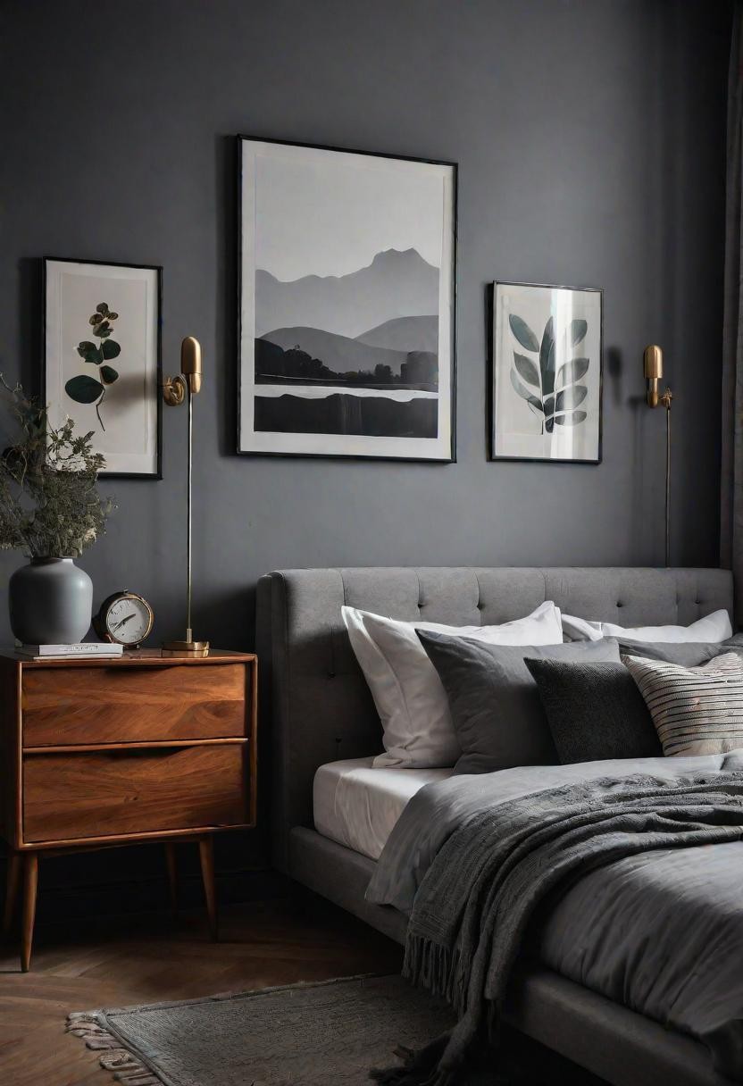 Vintage Grey Bedroom Decor