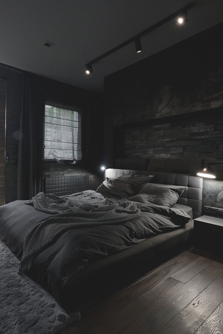 Use matte black walls