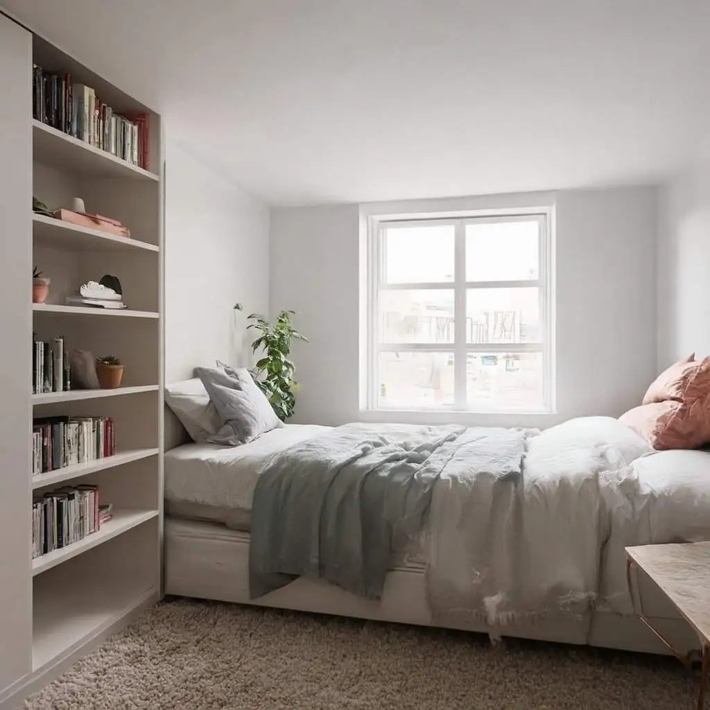 Platform Bed With Statement Lighting