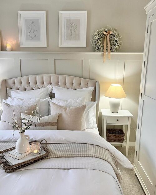 Decorative Tray In An Inviting Bedroom