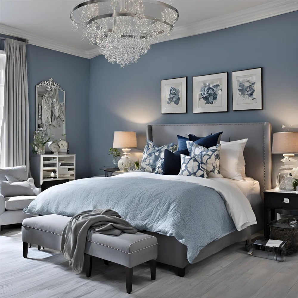 Blue and Grey Bedroom Ideas