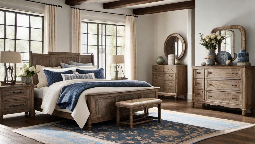 Rustic Farmhouse Bedroom with Vintage Charm