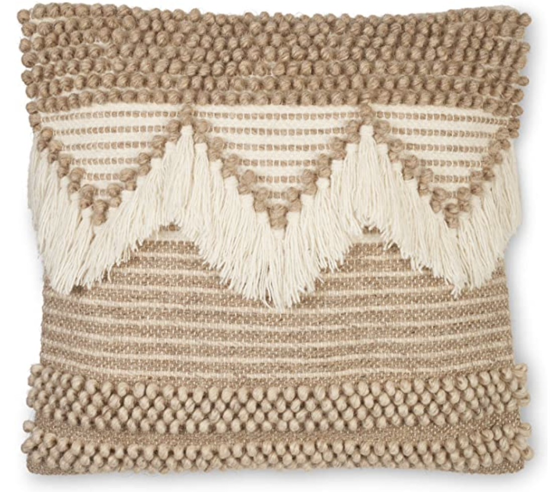 Boho Decorative Fringe Pillow