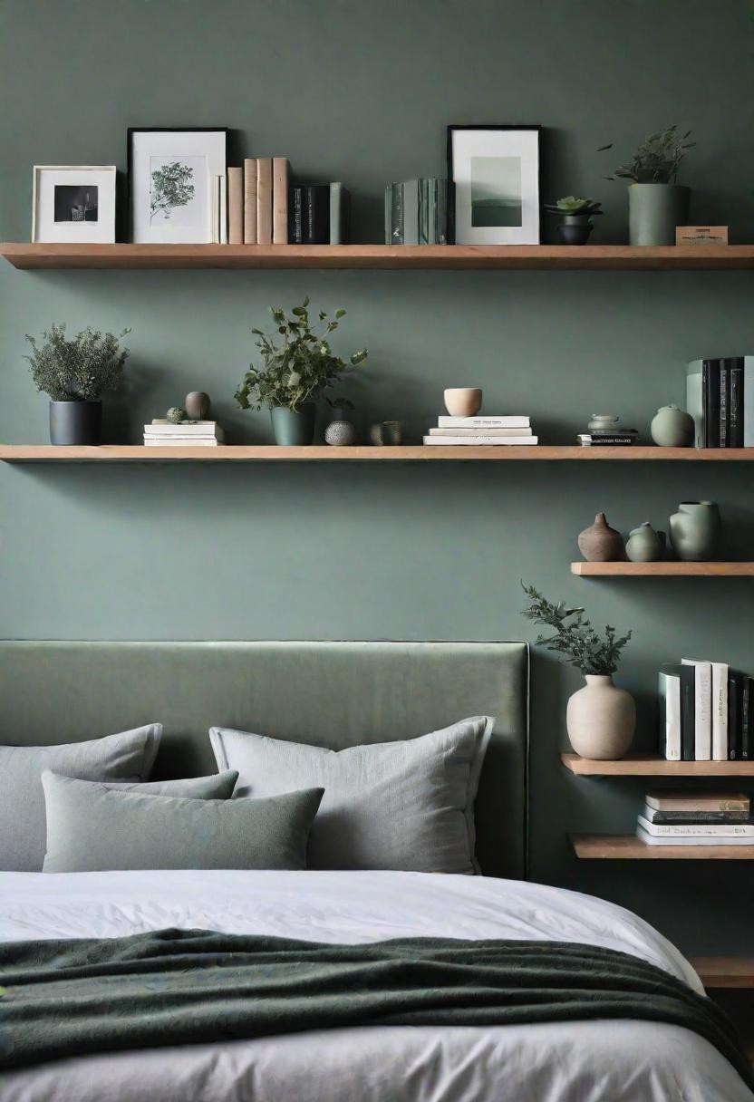 Floating Shelf Bedroom Decor Palette