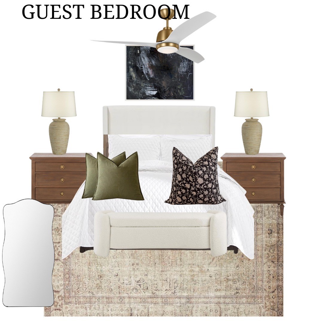 Moody Guest Bedroom