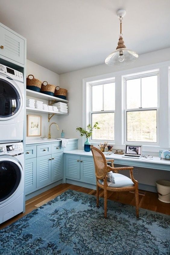 Coastal Laundry Room Decor