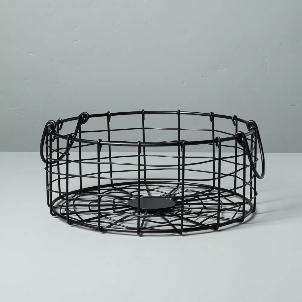 Use decorative baskets for storage