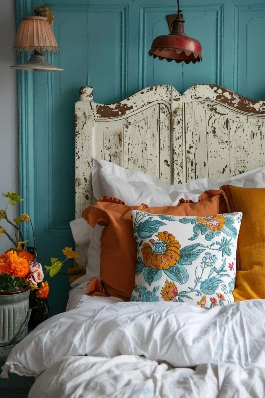 Let a Bold Headboard Shine