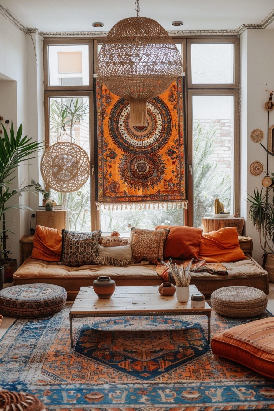 Bohemian Fall Rugs and Tapestries