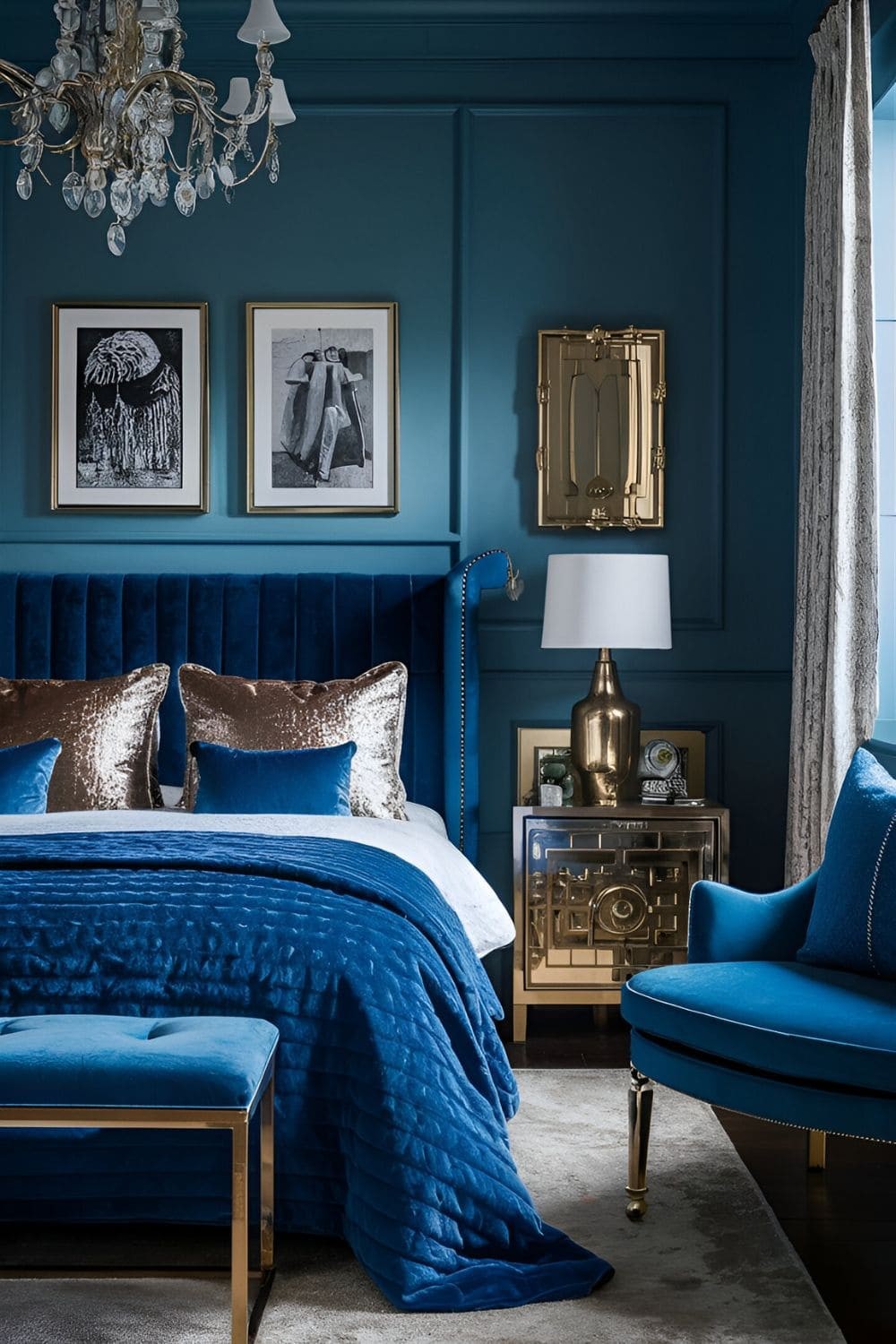 Blue Velvet Accents