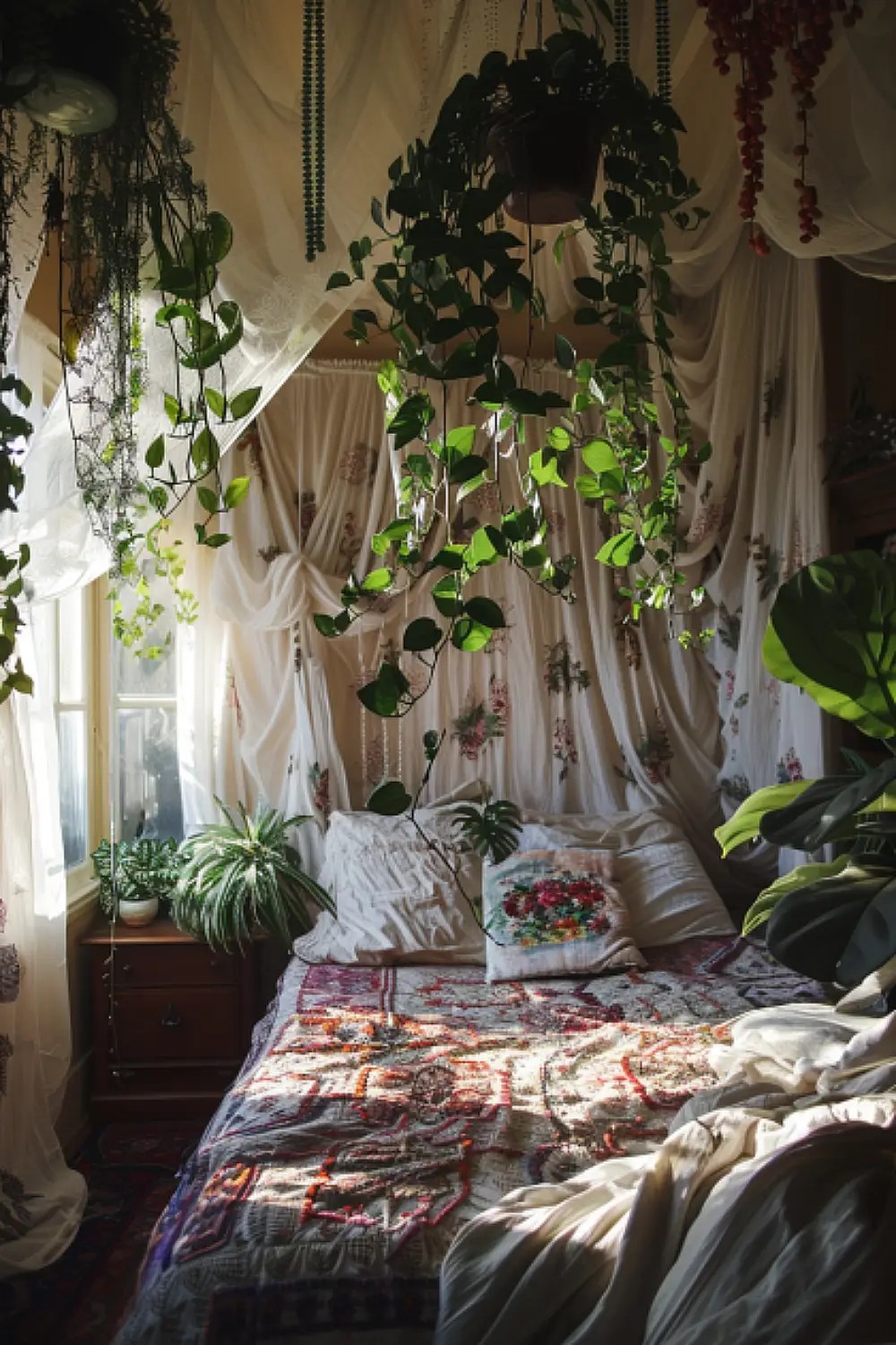 Plants Over the Bed