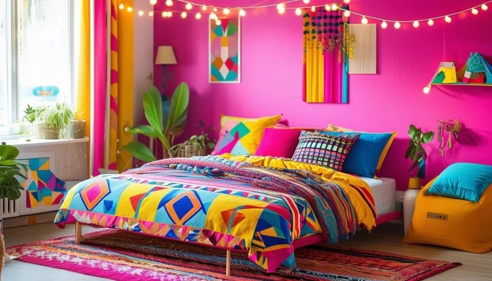 Bold Colorful Bed Frame