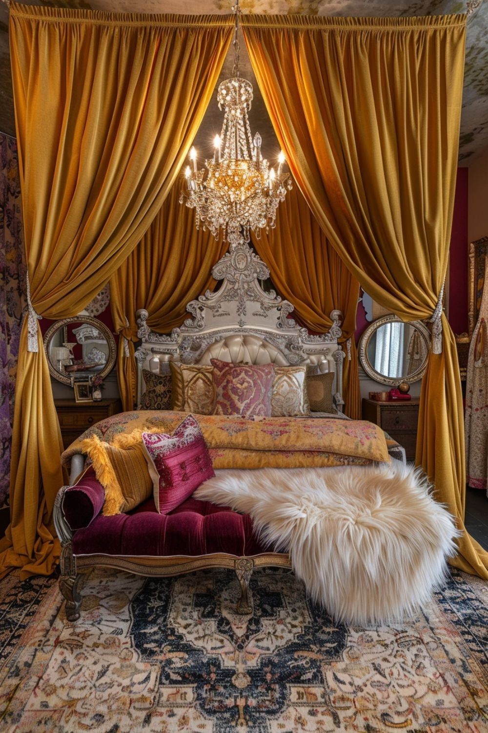 Bohemian Majesty: Opulent Bedroom Retreat