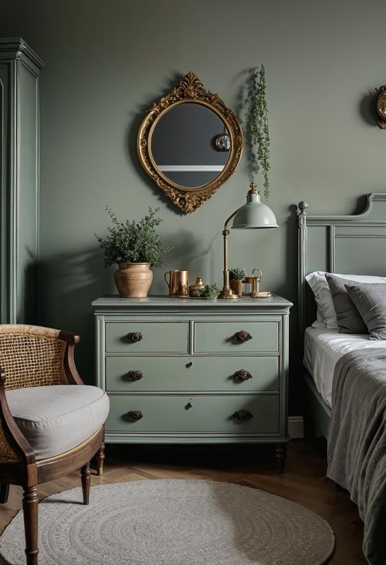 Monochrome Sage Green Room: Embrace the Ultimate Calm