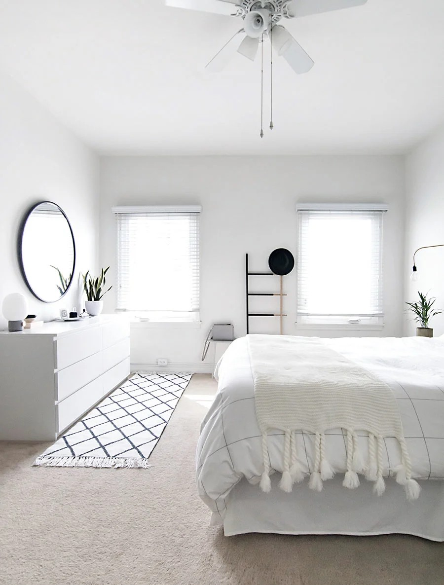 minimalist Nordic bedroom