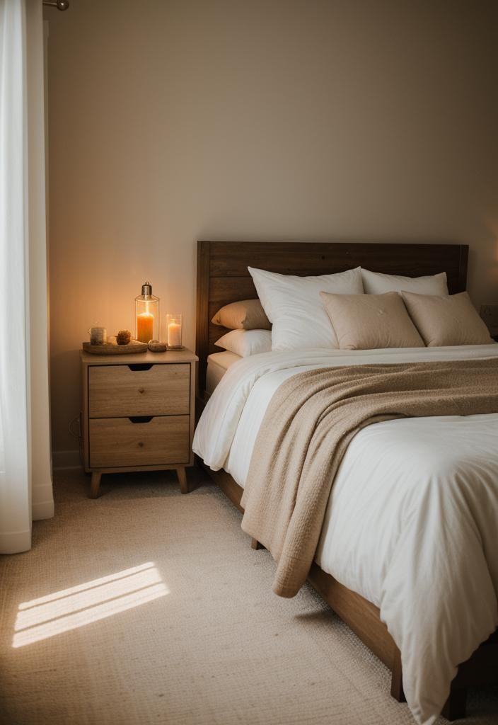 Earthy Bedroom Lighting: Salt Lamp