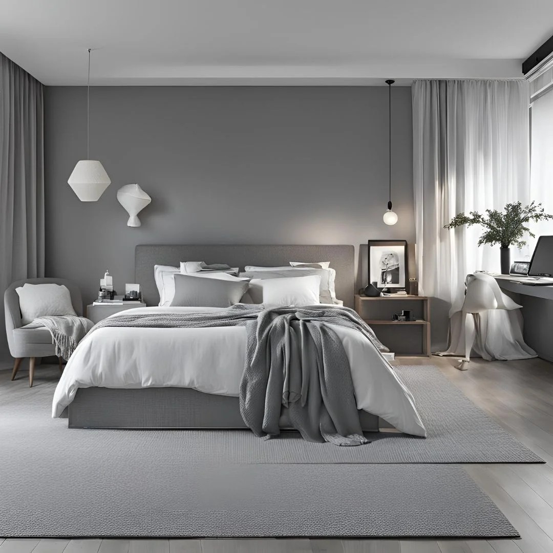 Grey and White Bedroom Ideas